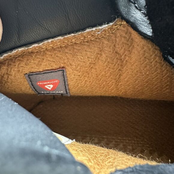 Timberland Boots Junior Boys Size 1 M Black Nubuck Premium 6" Waterproof 12707 - Picture 8 of 9